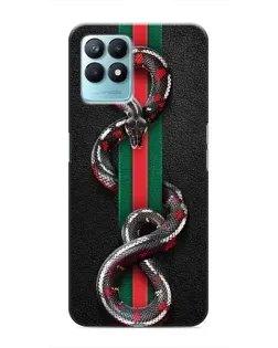 Чехол для Realme NARZO 50 с картинкой «Gucci — змея на полосе» Чехол для Realme NARZO 50 с картинкой «Gucci — змея на полосе»
