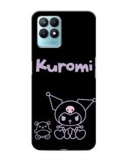 Чехол для Realme NARZO 50 с картинкой «Kuromi — черный минимализм»