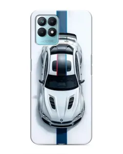 Чехол для Realme NARZO 50 с картинкой «Вид сверху — BMW M»
