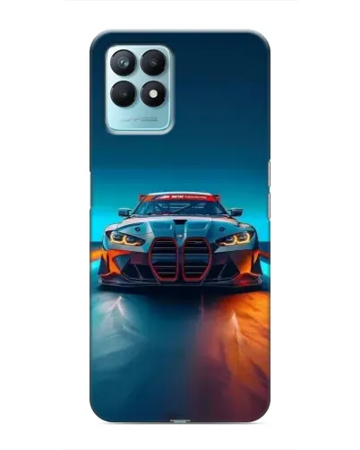 Чехол для Realme NARZO 50 с картинкой «BMW — огни неона» Чехол для Realme NARZO 50 с картинкой «BMW — огни неона»