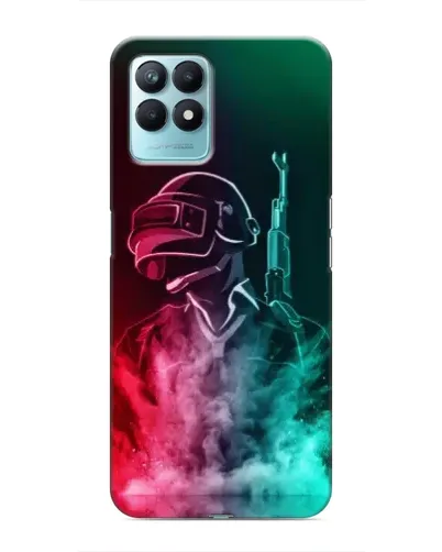 Чехол для Realme NARZO 50 с картинкой «PUBG — огненный воин» Чехол для Realme NARZO 50 с картинкой «PUBG — огненный воин»