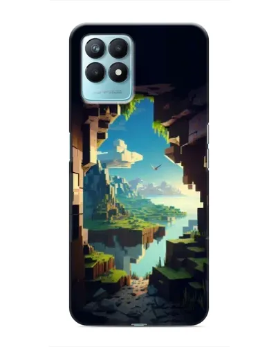 Чехол для Realme NARZO 50 с картинкой «Вид из пещеры» Чехол для Realme NARZO 50 с картинкой «Вид из пещеры»
