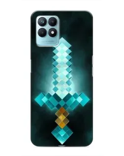Чехол для Realme NARZO 50 с картинкой «Алмазный меч неон» Чехол для Realme NARZO 50 с картинкой «Алмазный меч неон»