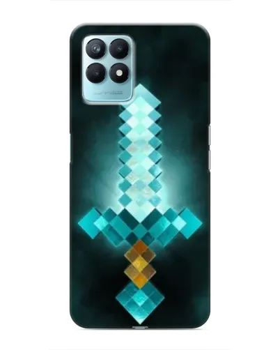Чехол для Realme NARZO 50 с картинкой «Алмазный меч неон» Чехол для Realme NARZO 50 с картинкой «Алмазный меч неон»
