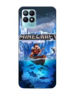 Чехол для Realme NARZO 50 с картинкой «Minecraft ледяной мир» Чехол для Realme NARZO 50 с картинкой «Minecraft ледяной мир»