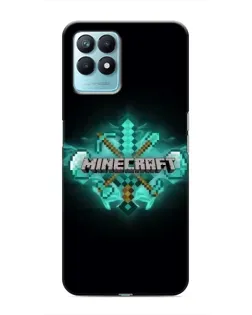 Чехол для Realme NARZO 50 с картинкой «Minecraft Diamond лого» Чехол для Realme NARZO 50 с картинкой «Minecraft Diamond лого»