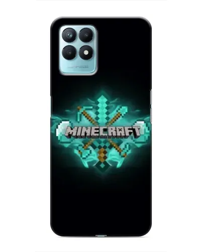 Чехол для Realme NARZO 50 с картинкой «Minecraft Diamond лого» Чехол для Realme NARZO 50 с картинкой «Minecraft Diamond лого»