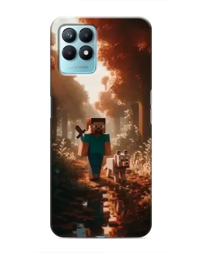 Чехол для Realme NARZO 50 с картинкой «Стив в лесу» Чехол для Realme NARZO 50 с картинкой «Стив в лесу»