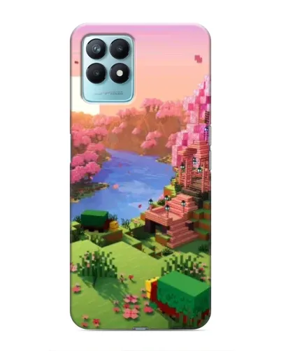 Чехол для Realme NARZO 50 с картинкой «Розовое дерево Minecraft» Чехол для Realme NARZO 50 с картинкой «Розовое дерево Minecraft»