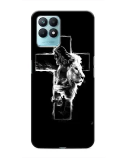 Чехол для Realme NARZO 50 с картинкой «Сияющий крест Jesus»