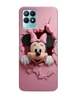 Чехол для Realme NARZO 50 с картинкой «Минни сквозь стену»