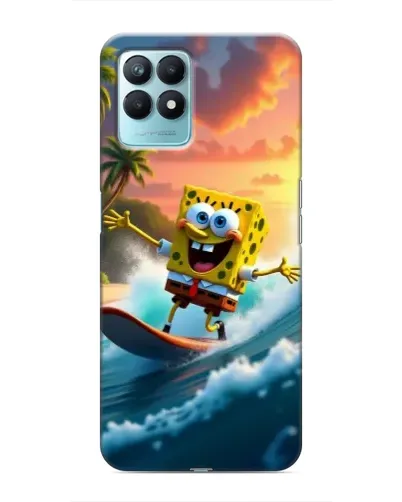 Чехол для Realme NARZO 50 с картинкой «Губка Боб серфингист» Чехол для Realme NARZO 50 с картинкой «Губка Боб серфингист»