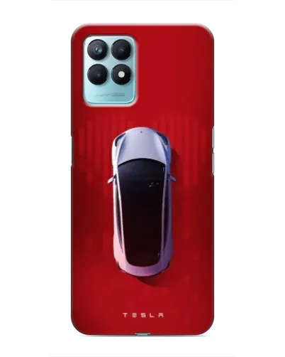 Чехол для Realme NARZO 50 с картинкой «Tesla Top View»