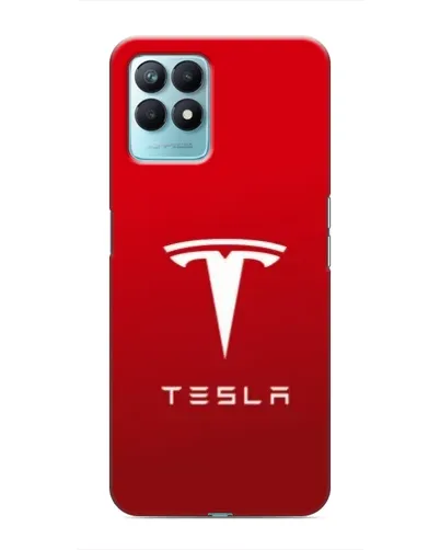 Чехол для Realme NARZO 50 с картинкой «Tesla Red Classic»