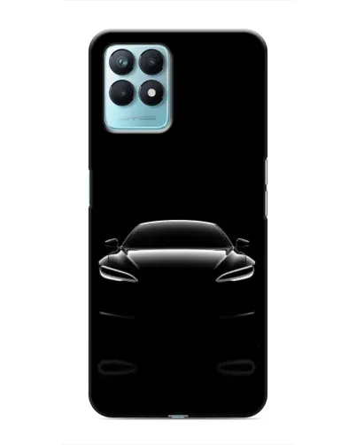 Чехол для Realme NARZO 50 с картинкой «Силуэт Tesla Night»