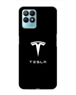 Чохол для Realme NARZO 50 з картинкою «Tesla White Logo»