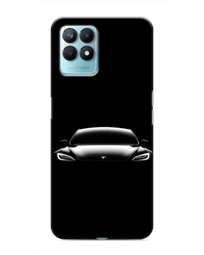 Чехол для Realme NARZO 50 с картинкой «Фары Tesla Night»