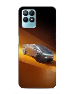 Чохол для Realme NARZO 50 з картинкою «Cybertruck у пустелі»