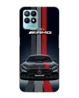 Чехол для Realme NARZO 50 с картинкой «Mercedes — белый карбон»