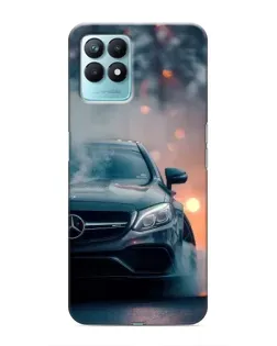 Чехол для Realme NARZO 50 с картинкой «Mercedes — ночной город»