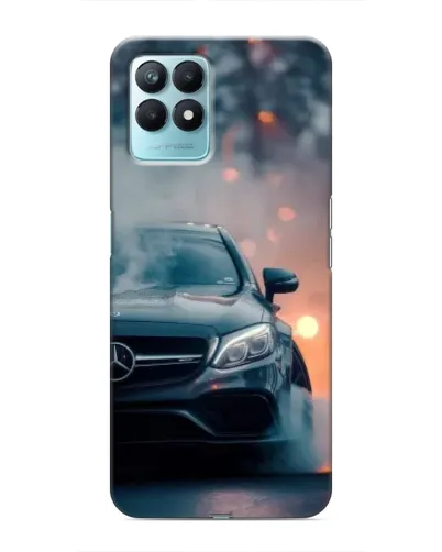 Чехол для Realme NARZO 50 с картинкой «Mercedes — ночной город» Чехол для Realme NARZO 50 с картинкой «Mercedes — ночной город»