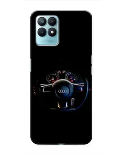 Чехол для Realme NARZO 50 с картинкой «Салон Audi — руль»