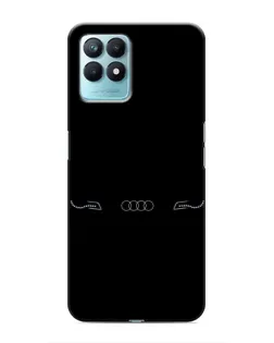 Чехол для Realme NARZO 50 с картинкой «Audi — световой подпись»