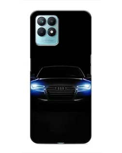 Чехол для Realme NARZO 50 с картинкой «Audi в неоне»