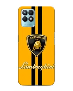 Чехол для Realme NARZO 50 с картинкой «Lamborghini Stripe желтый»