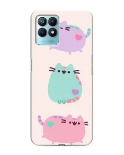 Чехол для Realme NARZO 50 с картинкой «Pusheen трио» Чехол для Realme NARZO 50 с картинкой «Pusheen трио»