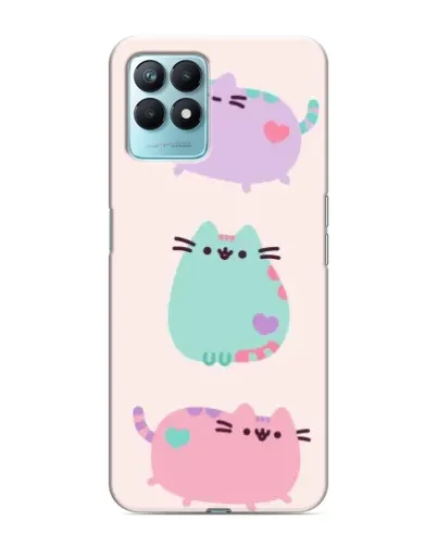 Чехол для Realme NARZO 50 с картинкой «Pusheen трио»