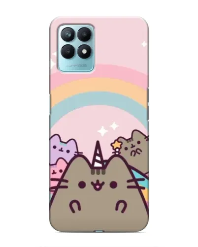Чехол для Realme NARZO 50 с картинкой «Единорог Pusheen»