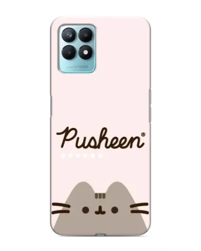 Чехол для Realme NARZO 50 с картинкой «Pusheen логотип»