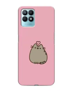 Чехол для Realme NARZO 50 с картинкой «Pusheen сердце» Чехол для Realme NARZO 50 с картинкой «Pusheen сердце»