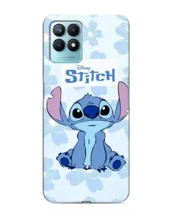 Чехол для Realme NARZO 50 с картинкой «Stitch среди цветов» Чехол для Realme NARZO 50 с картинкой «Stitch среди цветов»