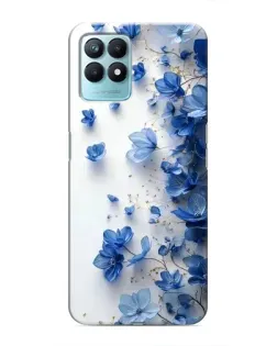 Чехол для Realme NARZO 50 с картинкой «Голубой цветочный каскад»