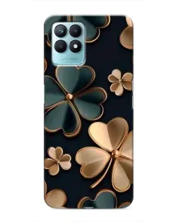 Чехол для Realme NARZO 50 с картинкой «Клевер в золоте»