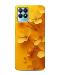 Чехол для Realme NARZO 50 с картинкой «Золотые лепестки»