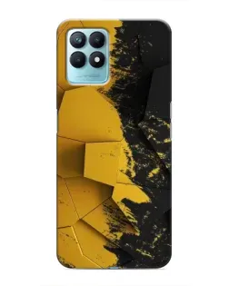 Чехол для Realme NARZO 50 с картинкой «Золотые осколки геометрии»