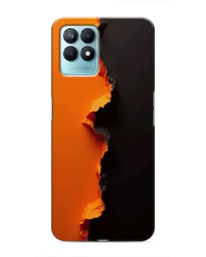 Чехол для Realme NARZO 50 с картинкой «Оранжевый разлом»