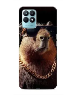 Чехол для Realme NARZO 50 с картинкой «Капибара золотая цепь»