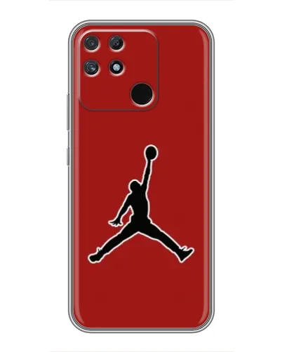 Чехол для Realme NARZO 50A с картинкой «Jordan Red Back»