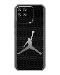 Чехол для Realme NARZO 50A с картинкой «Jordan Dark Carbon»