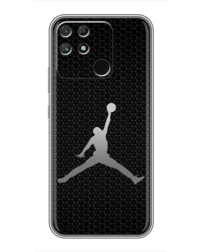 Чехол для Realme NARZO 50A с картинкой «Jordan Dark Carbon»