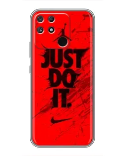 Чехол для Realme NARZO 50A с картинкой «Nike Just Do It»