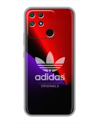 Чехол для Realme NARZO 50A с картинкой «Adidas Red Neon»