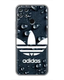 Чехол для Realme NARZO 50A с картинкой «Adidas Trefoil Blue» Чехол для Realme NARZO 50A с картинкой «Adidas Trefoil Blue»