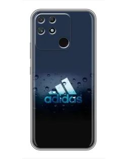 Чехол для Realme NARZO 50A с картинкой «Adidas Water Drops»
