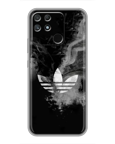 Чехол для Realme NARZO 50A с картинкой «Абстрактный дым Adidas»