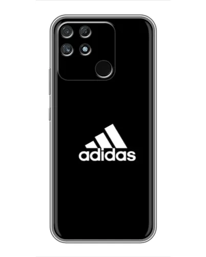 Чехол для Realme NARZO 50A с картинкой «Черная классика Adidas»